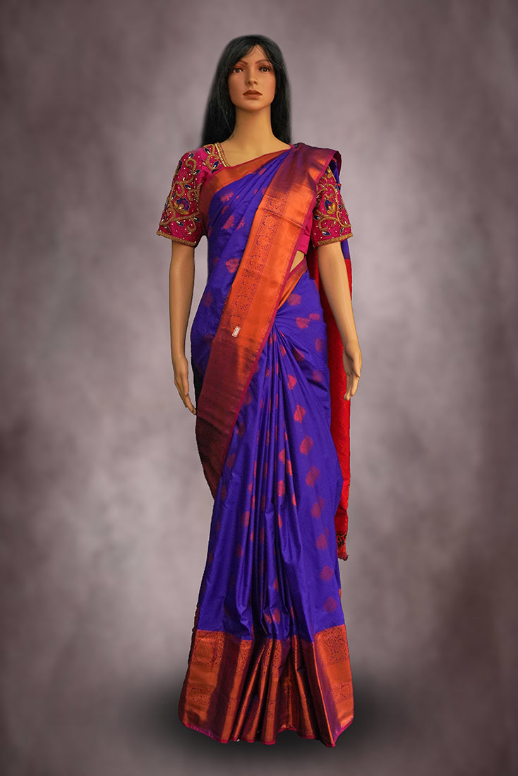 Kancheepuram Silk Saree in Blue