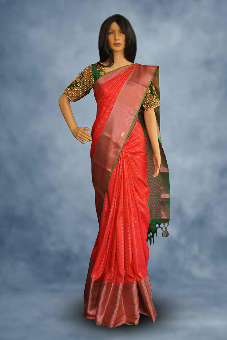 Kancheepuram Silk Saree in Red