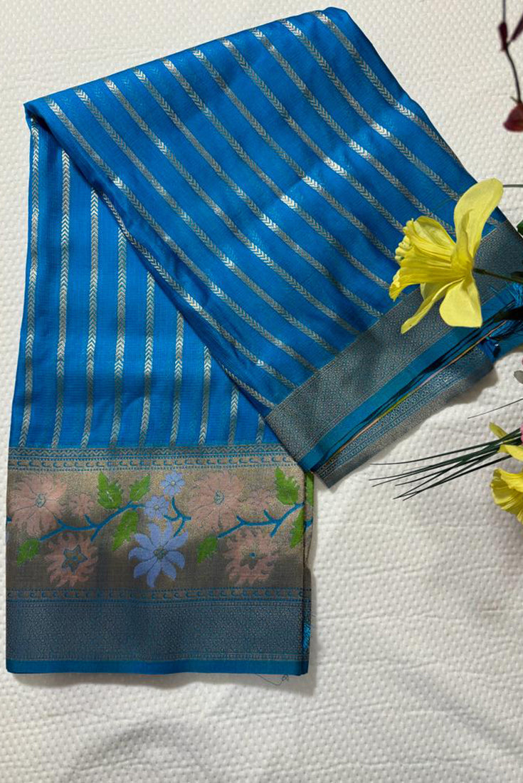 Kota Fancy Saree in Blue