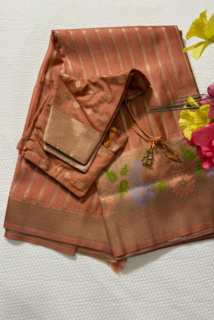 Kota Fancy Saree in Beige