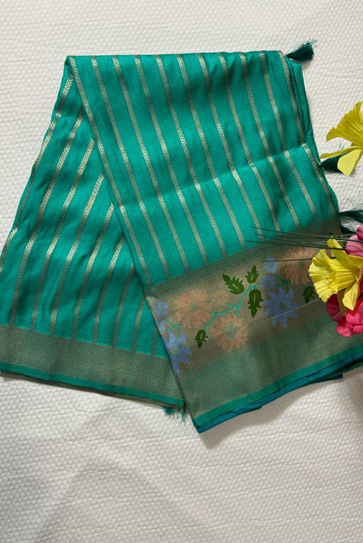 Kota Fancy Saree in Green