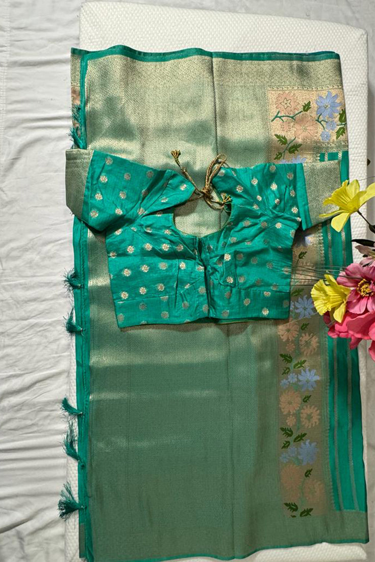 Kota Fancy Saree in Green