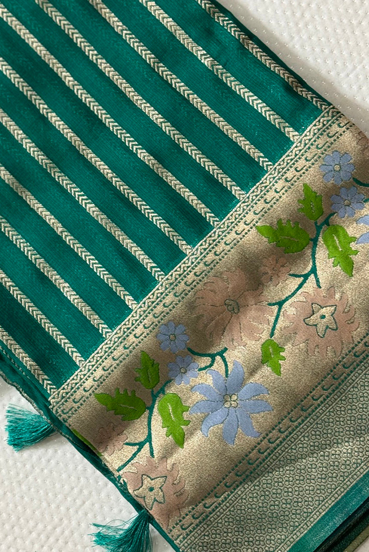 Kota Fancy Saree in Green