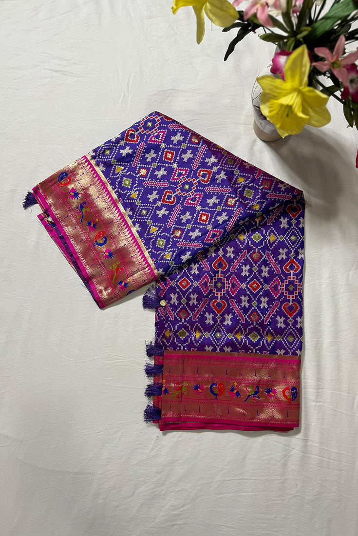 Paithani Fancy Saree in Blue