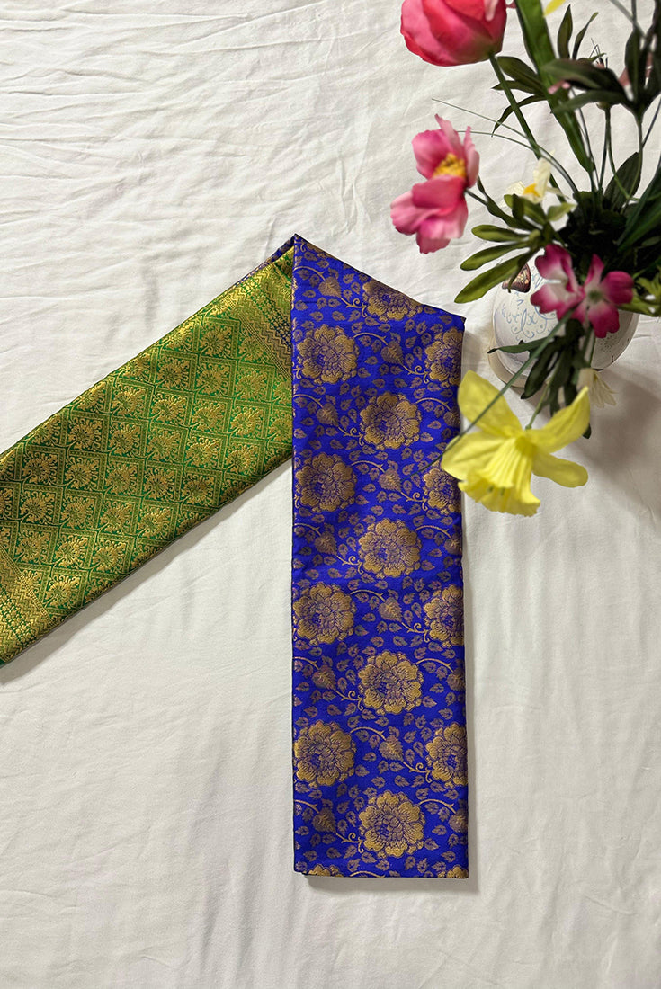 Banarasi Fancy Saree in Blue and Green